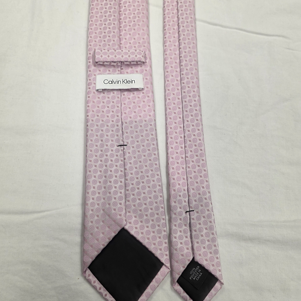 Calvin Klein Collection Pink Patterned Tie - Picture 4 of 5